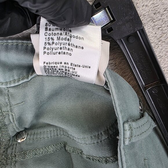 AG Adriano Goldschmied Jeans Womens 27 Zip-Up Legging Ankle Green Made USA - Picture 16 of 16